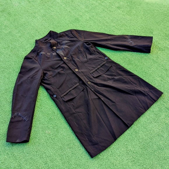 Black Panther T'Challa Wakanda Marvel Costume Inspired Long Car Coat Jacket New - Picture 3 of 7